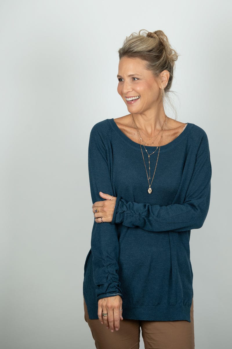 AURA סריג כחול קלאסי