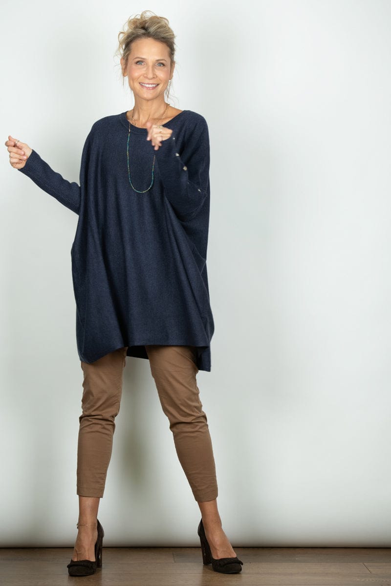 PULSE סריג אוברסייז כחול גדול