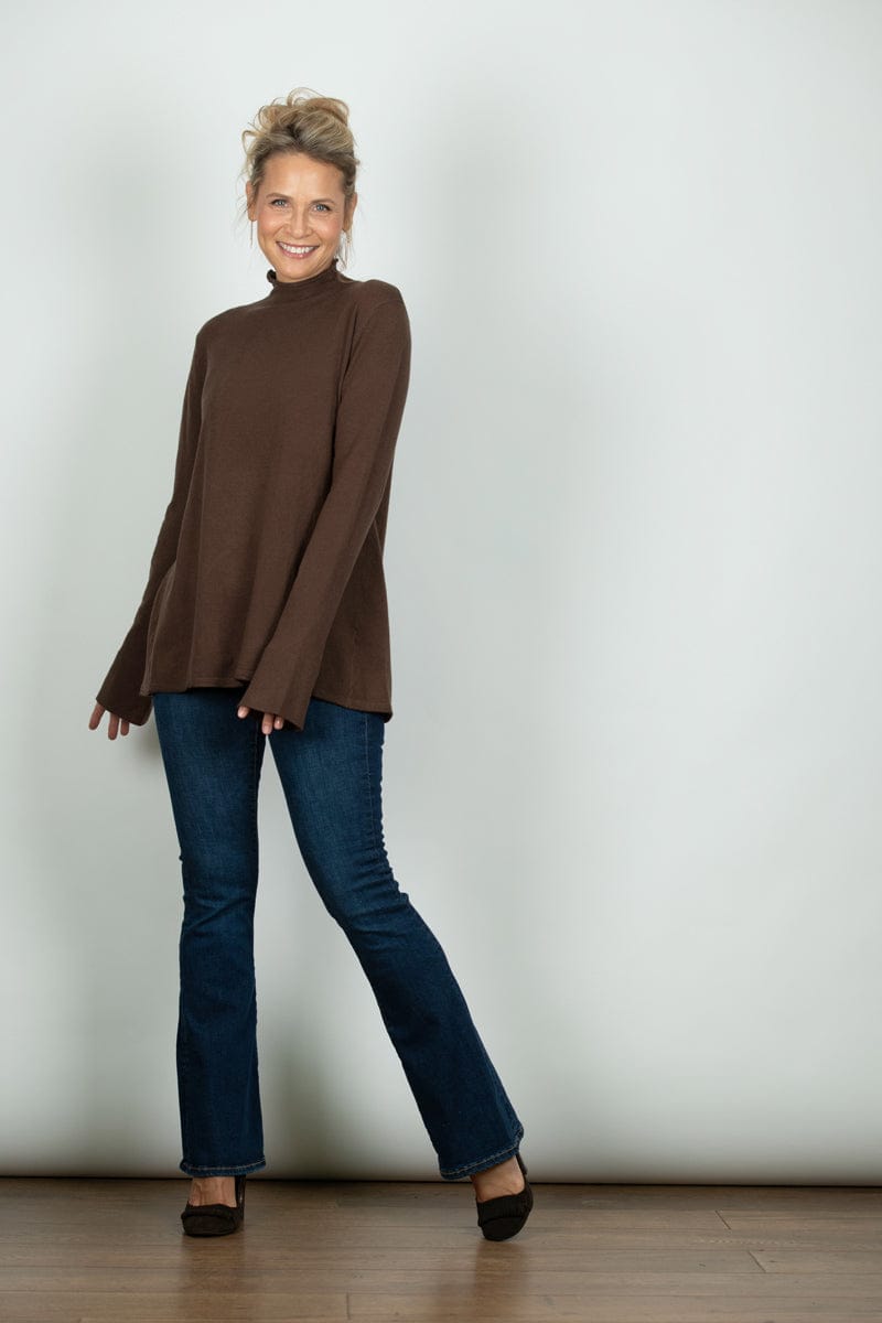 FLAIR סריג מיני גולף חום