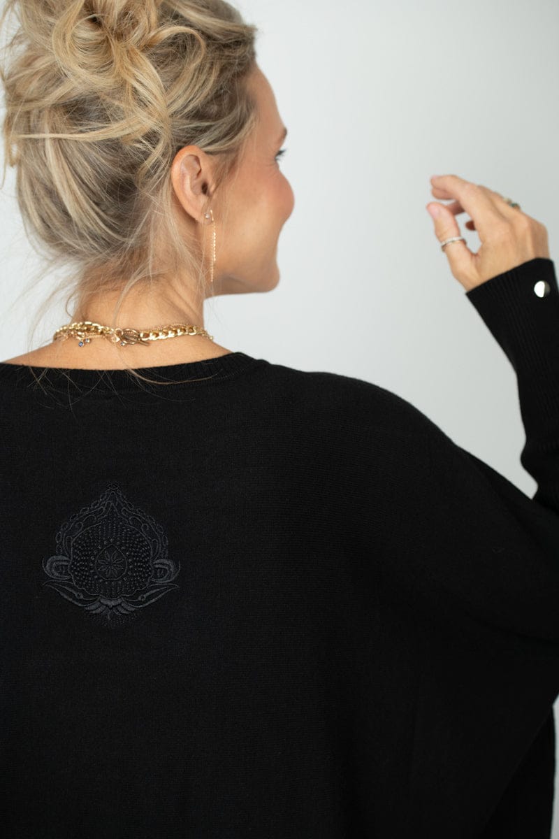 PULSE סריג אוברסייז שחור גדול