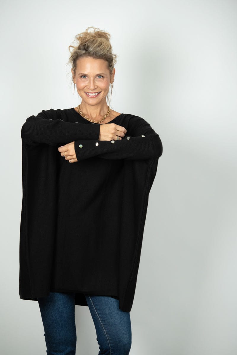 PULSE סריג אוברסייז שחור גדול