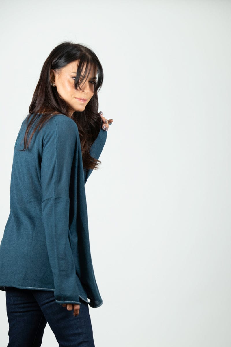 AURA סריג אוברסייז כחול