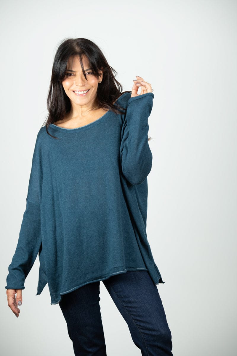 AURA סריג אוברסייז כחול