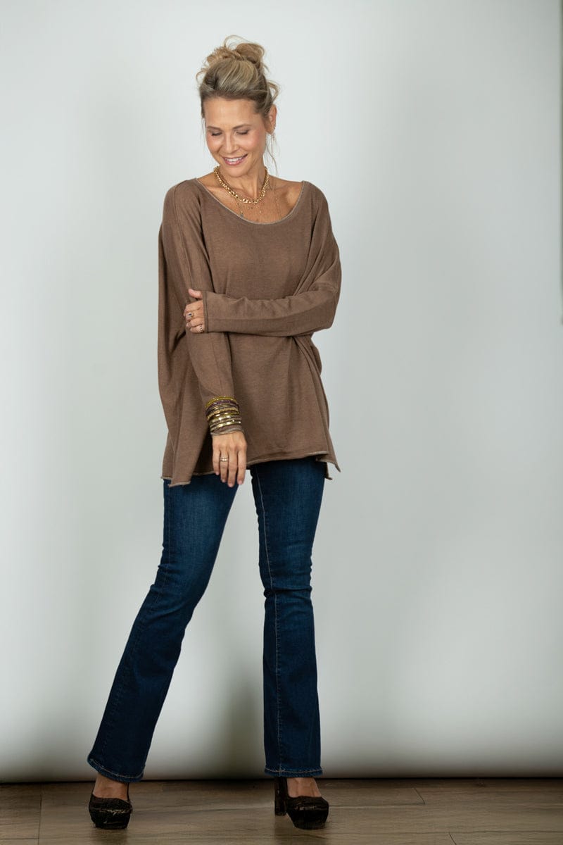 AURA סריג אוברסייז חום