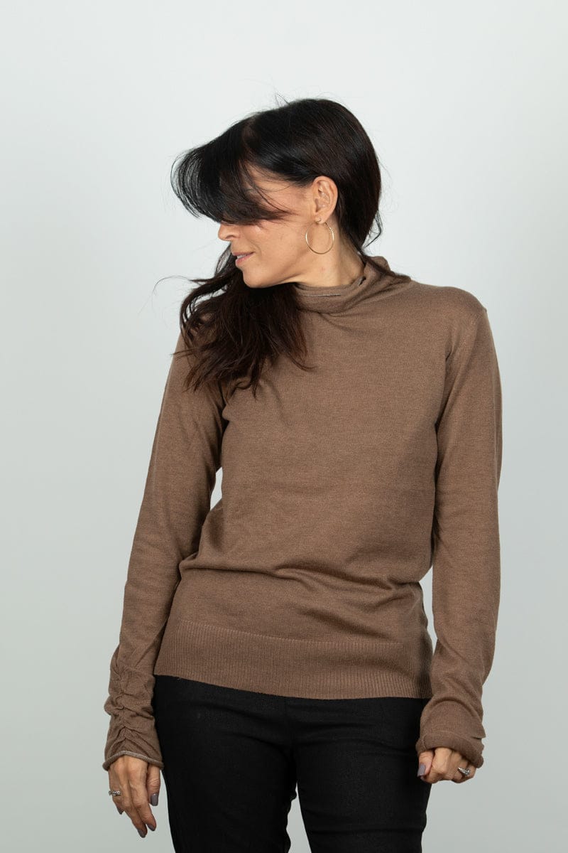 BLOOM סריג גולף חום