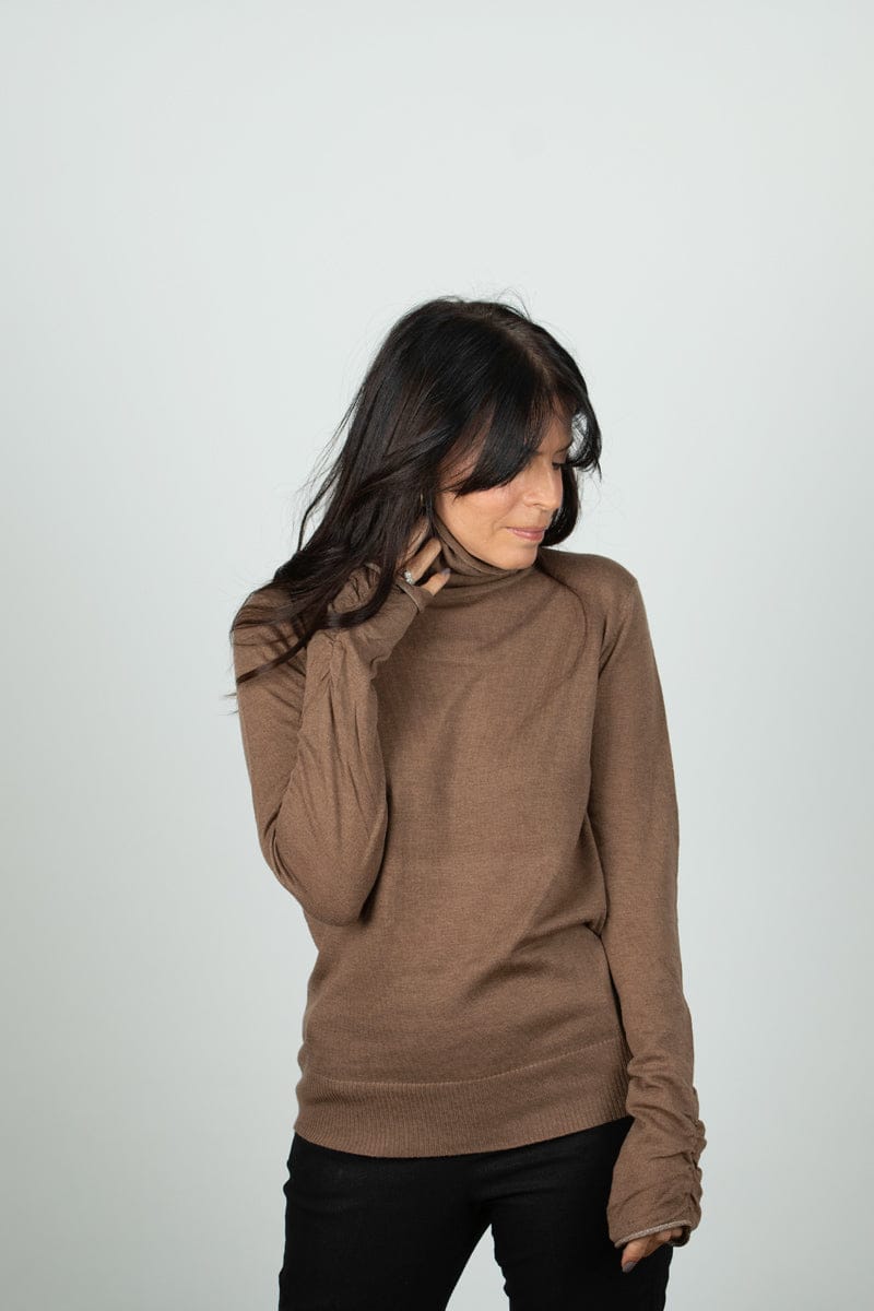 BLOOM סריג גולף חום