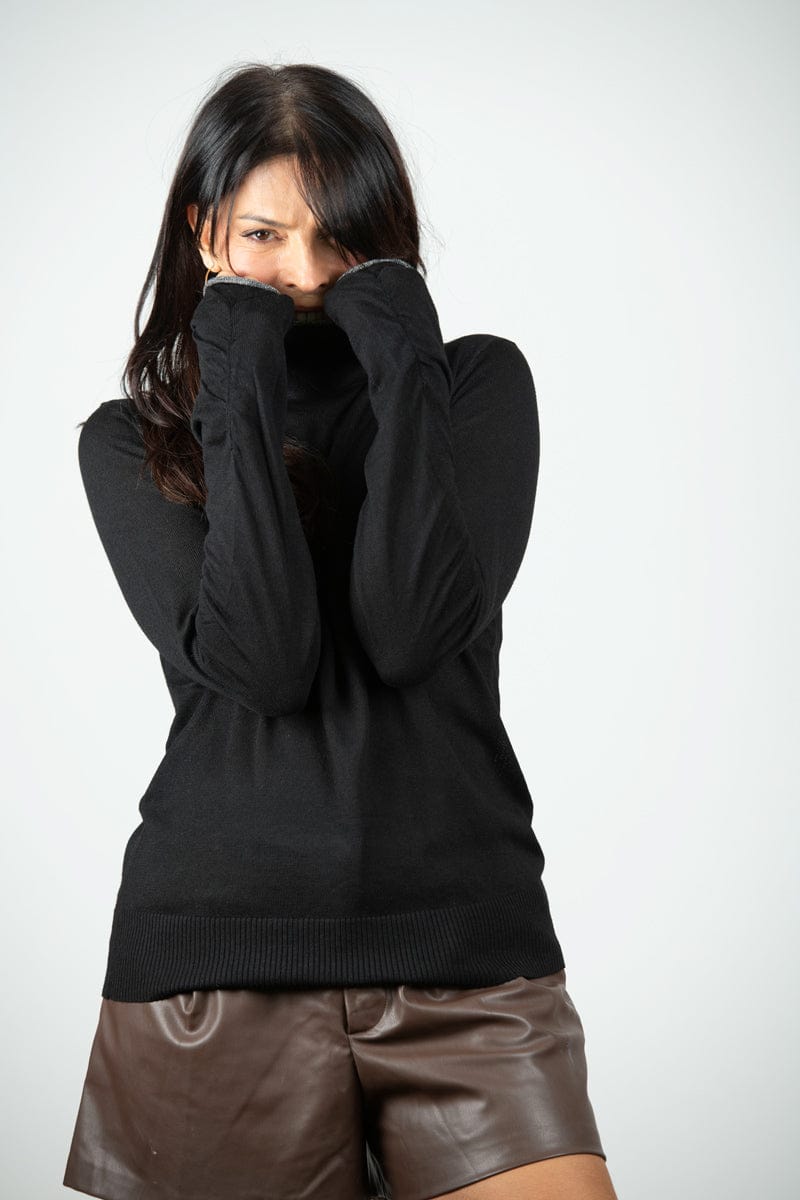 BLOOM סריג גולף שחור