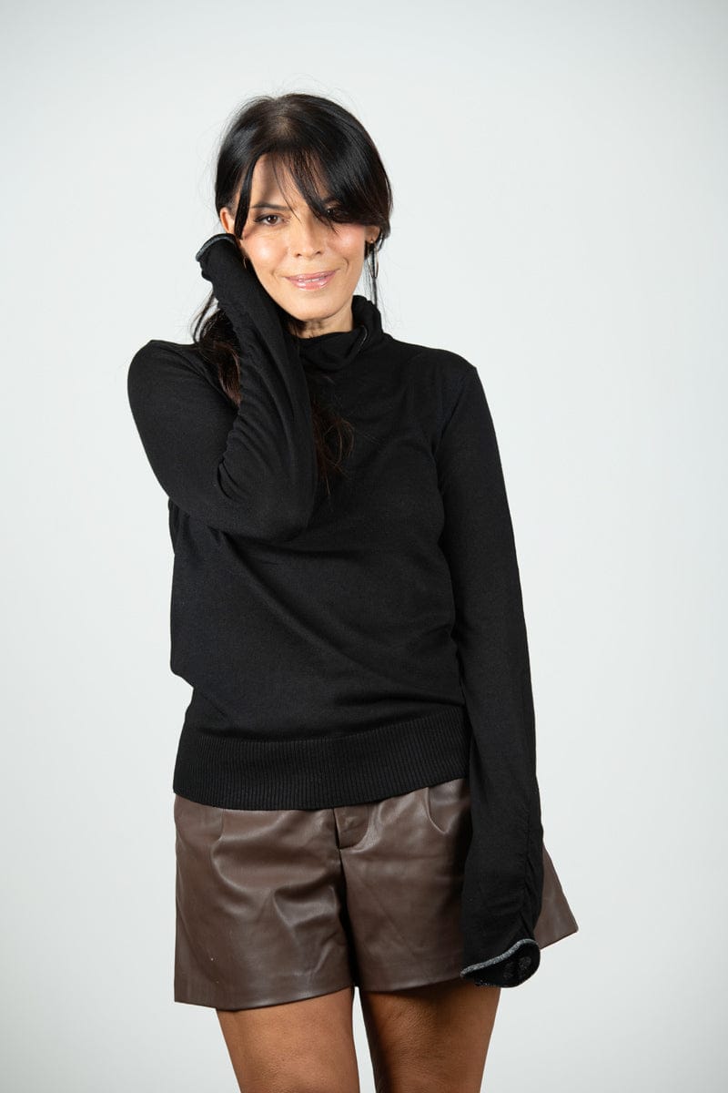 BLOOM סריג גולף שחור