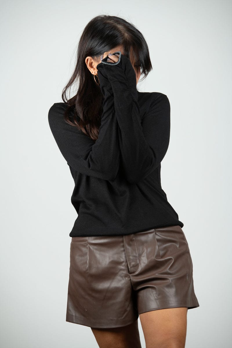 BLOOM סריג גולף שחור