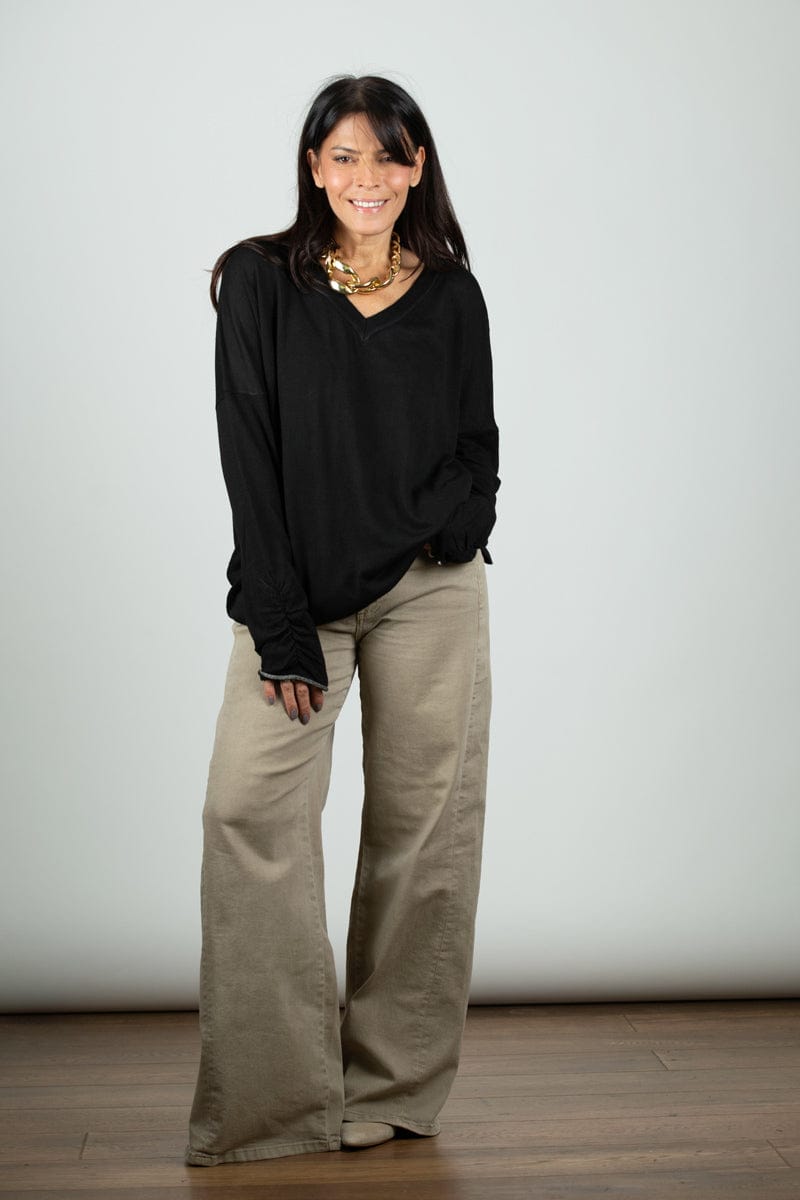 FROST אוברסייז V סריג שחור