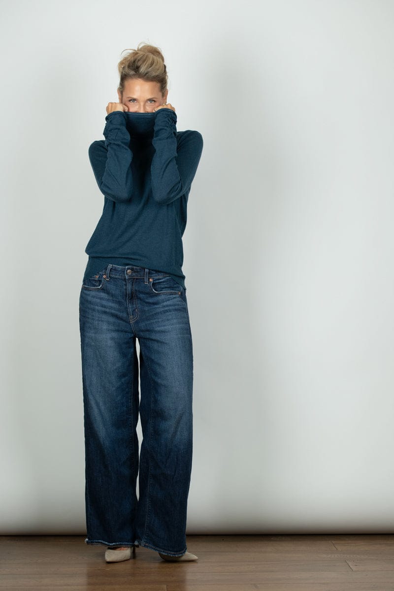 BLOOM סריג גולף כחול