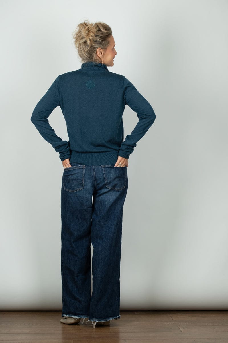 BLOOM סריג גולף כחול