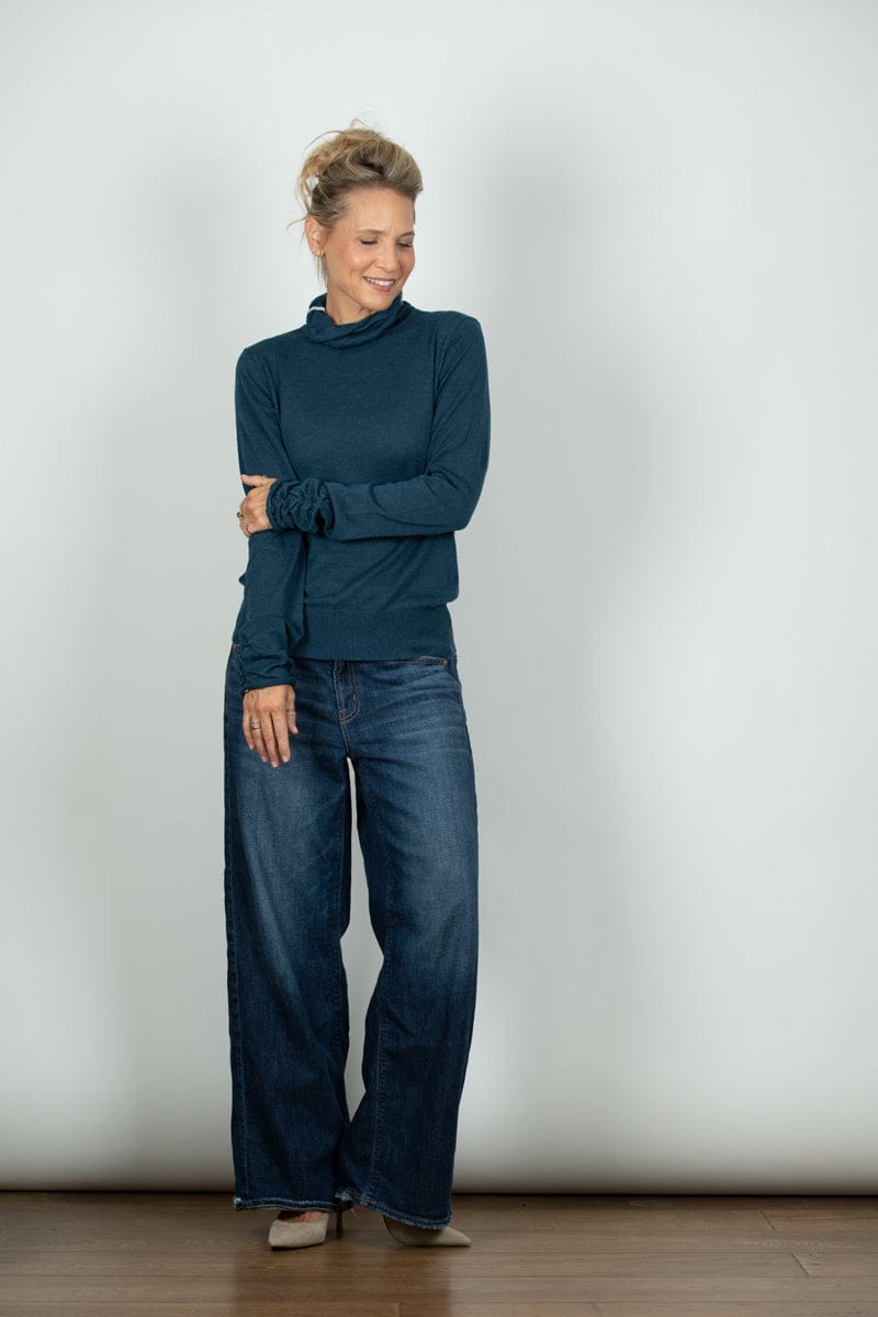 BLOOM סריג גולף כחול