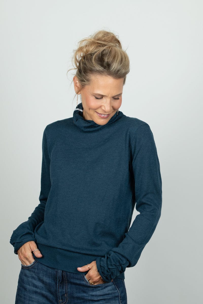 BLOOM סריג גולף כחול