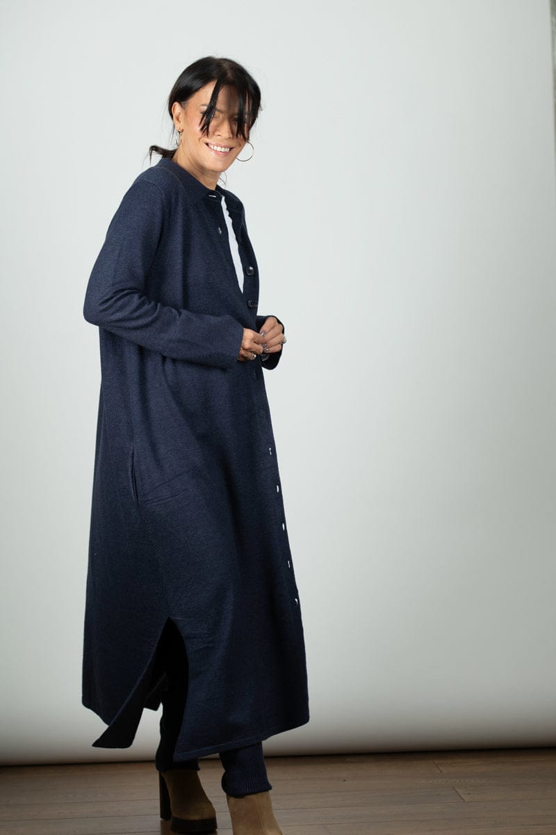 WHISPER שמלת סריג כחולה