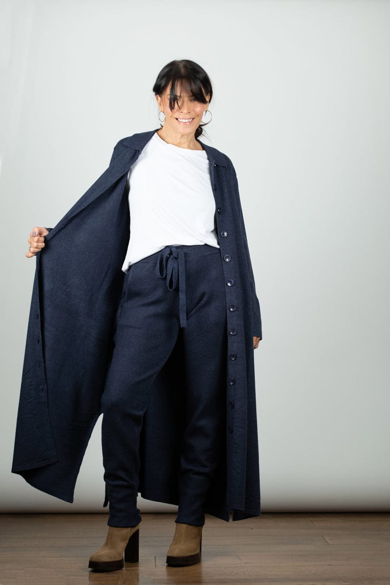 WHISPER שמלת סריג כחולה