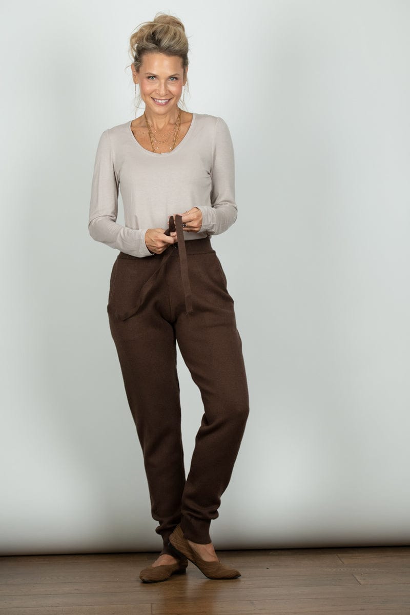 DRIFT מכנס סריג חום