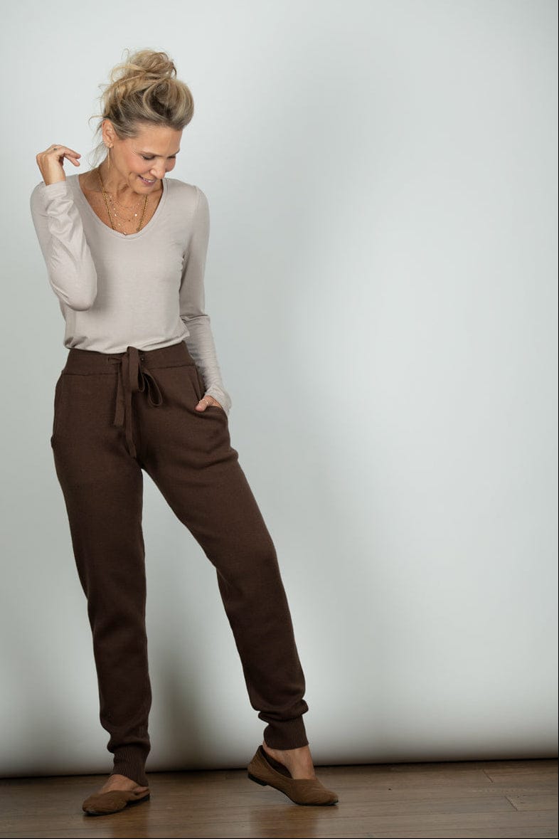 DRIFT מכנס סריג חום