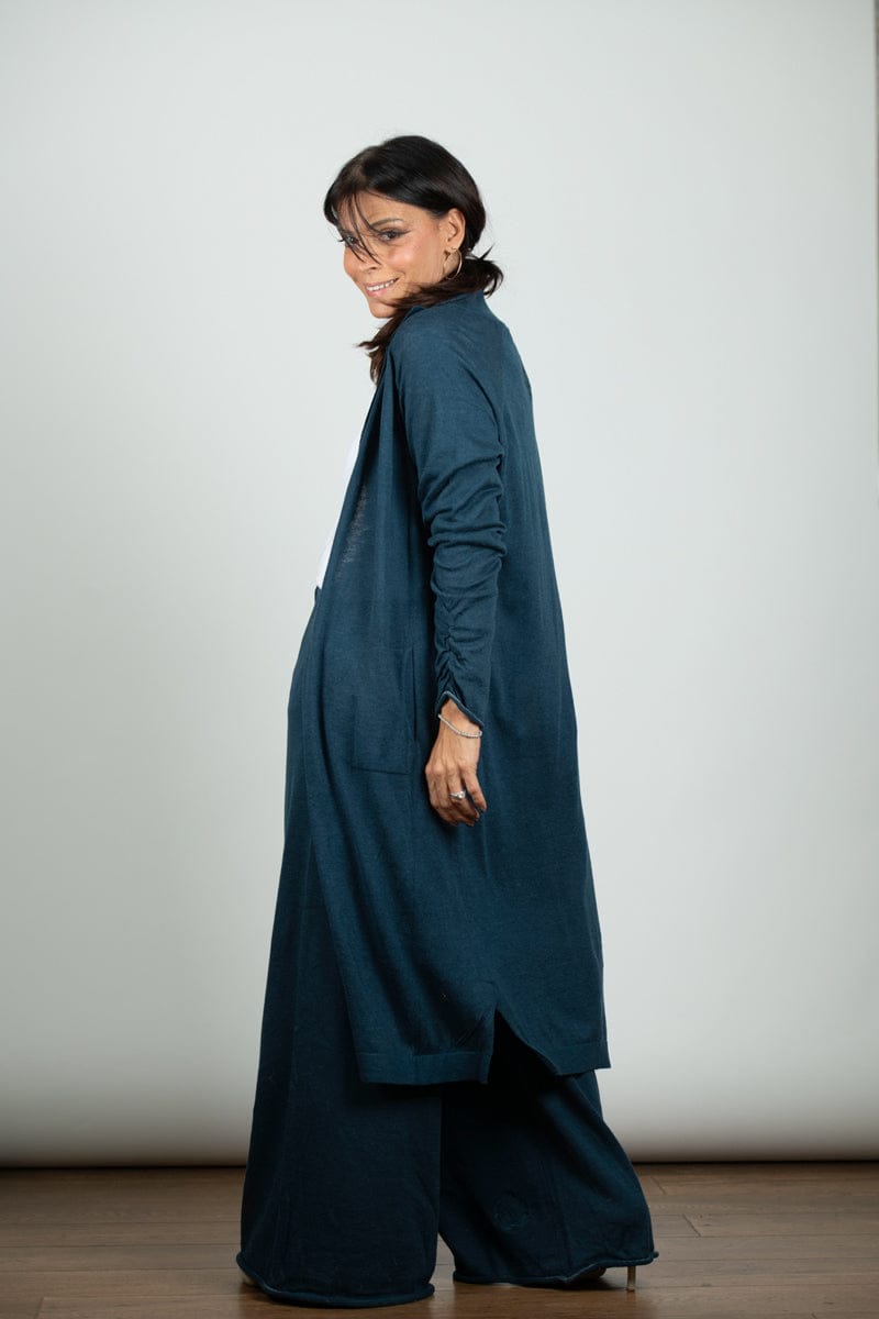 SOFTLY עליונית סריג כחולה