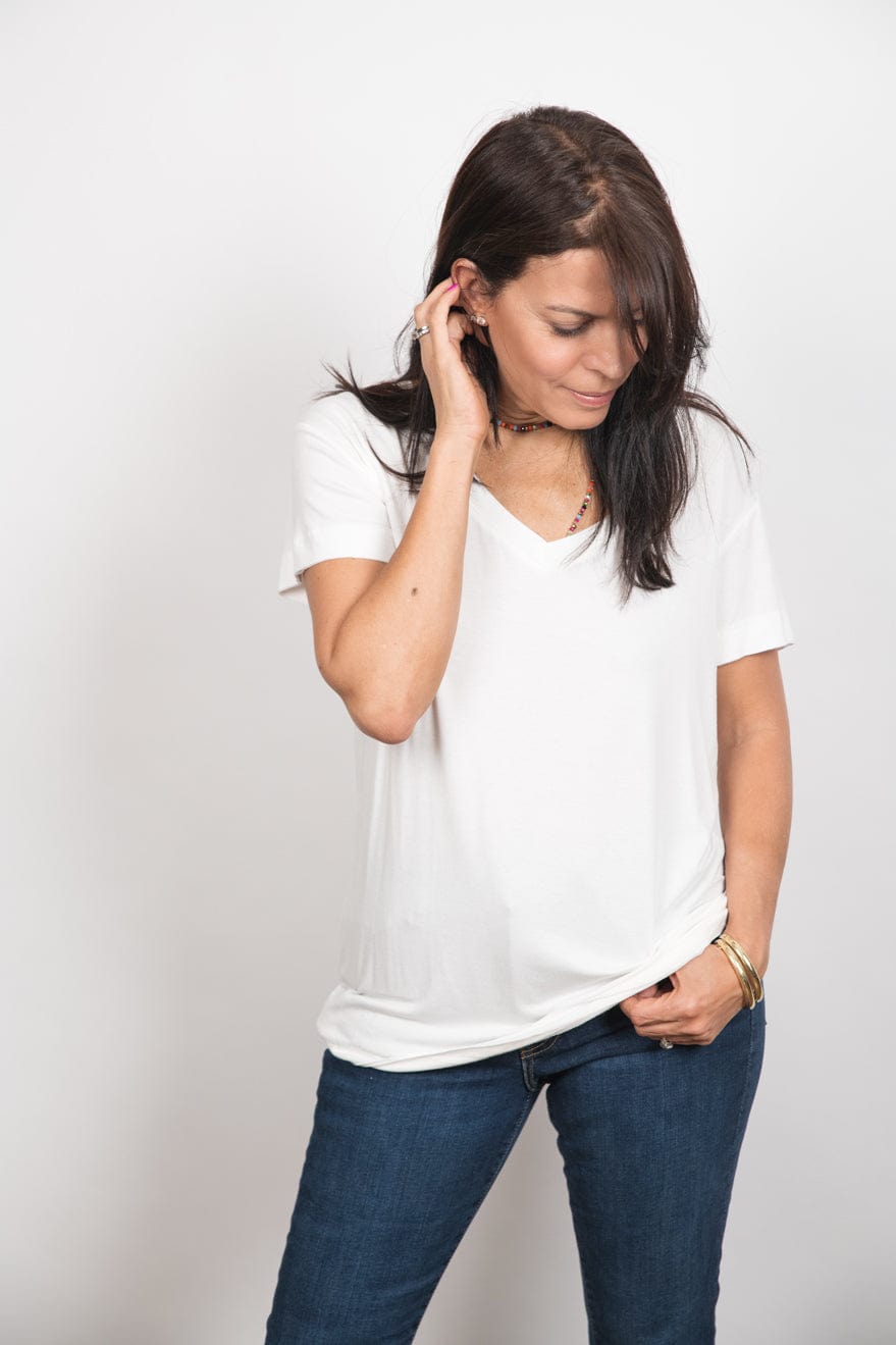 AMOS V חולצה לבנה