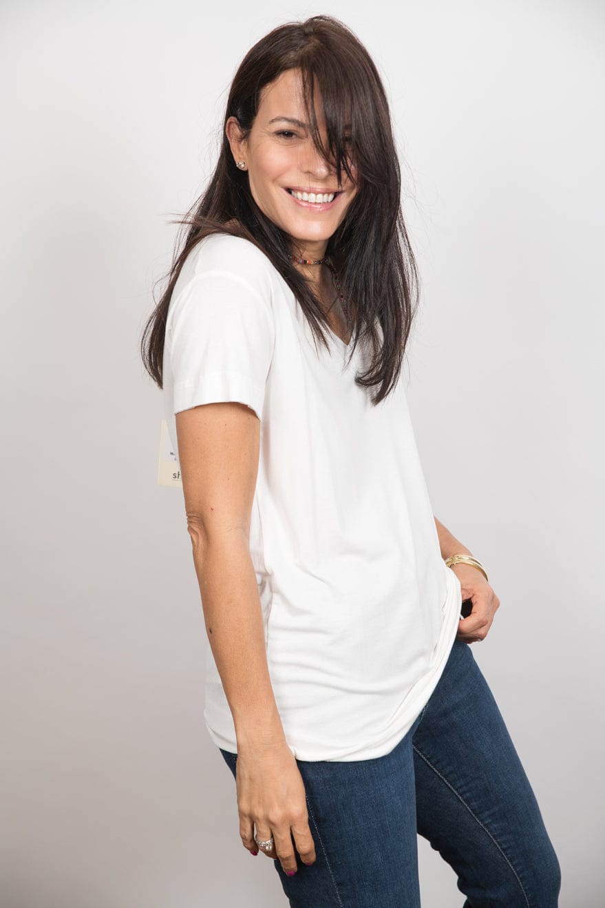 AMOS V חולצה לבנה