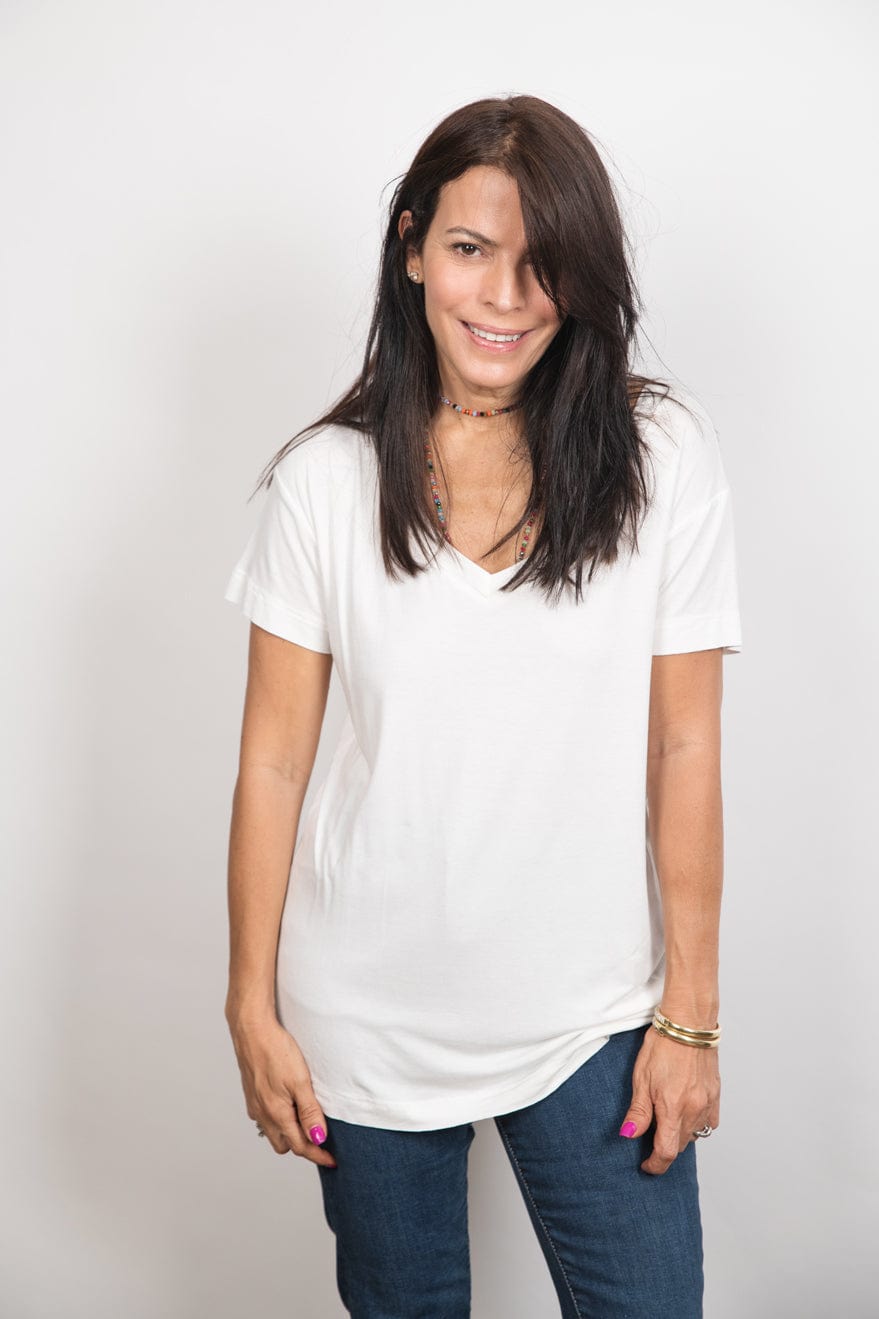 AMOS V חולצה לבנה