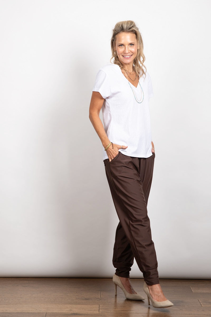 SHELL V חולצה בייסיק לבנה