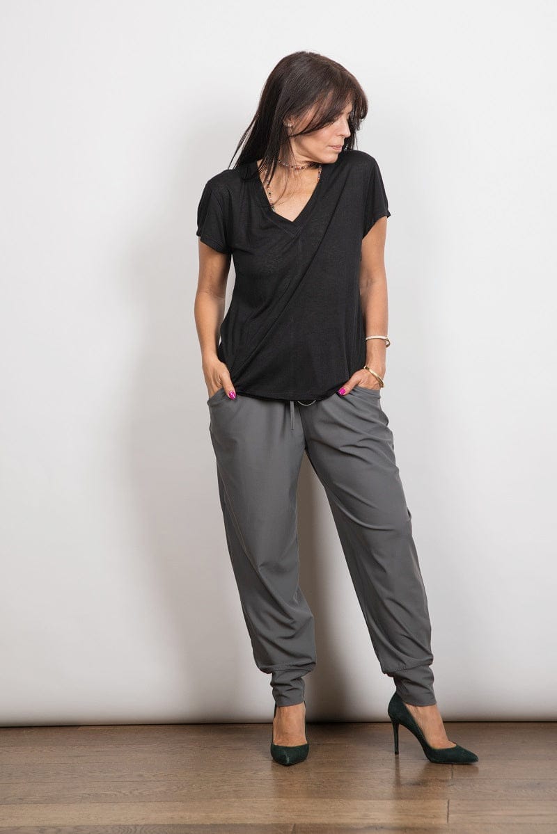 SHELL V חולצה בייסיק שחורה