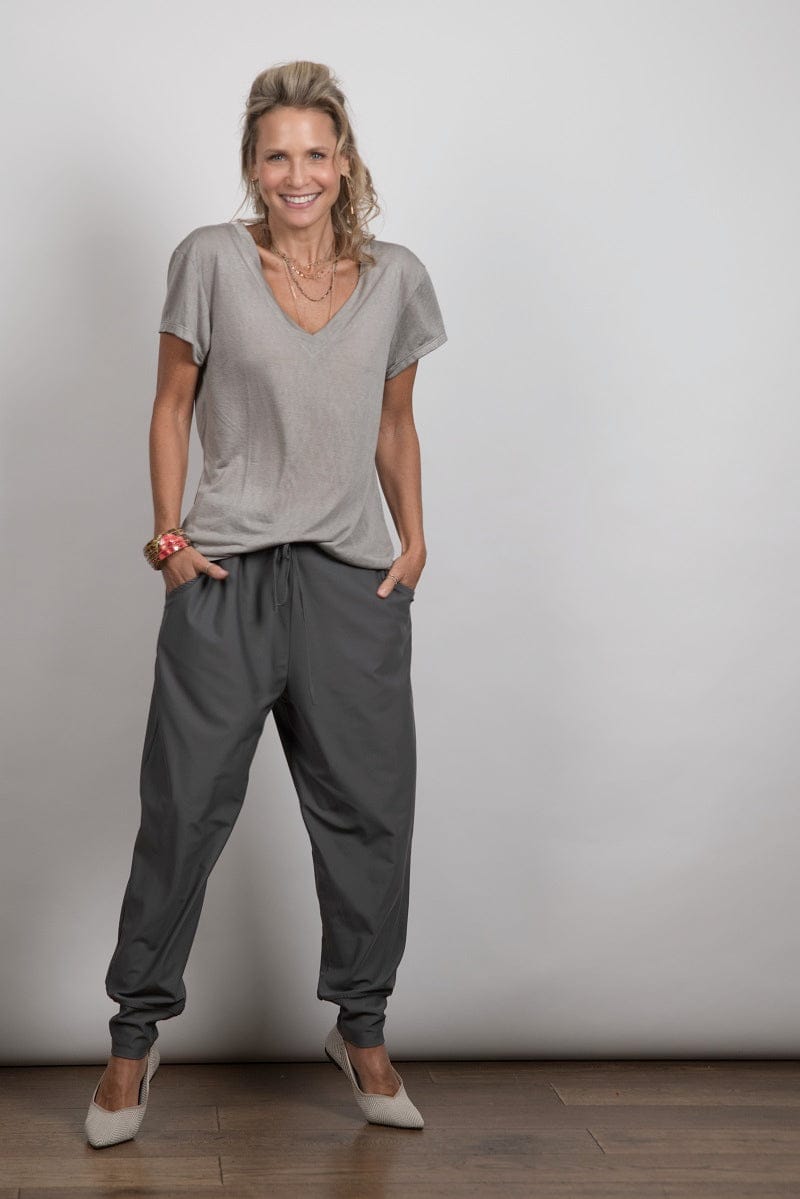 SHELL V חולצה בייסיק אפורה