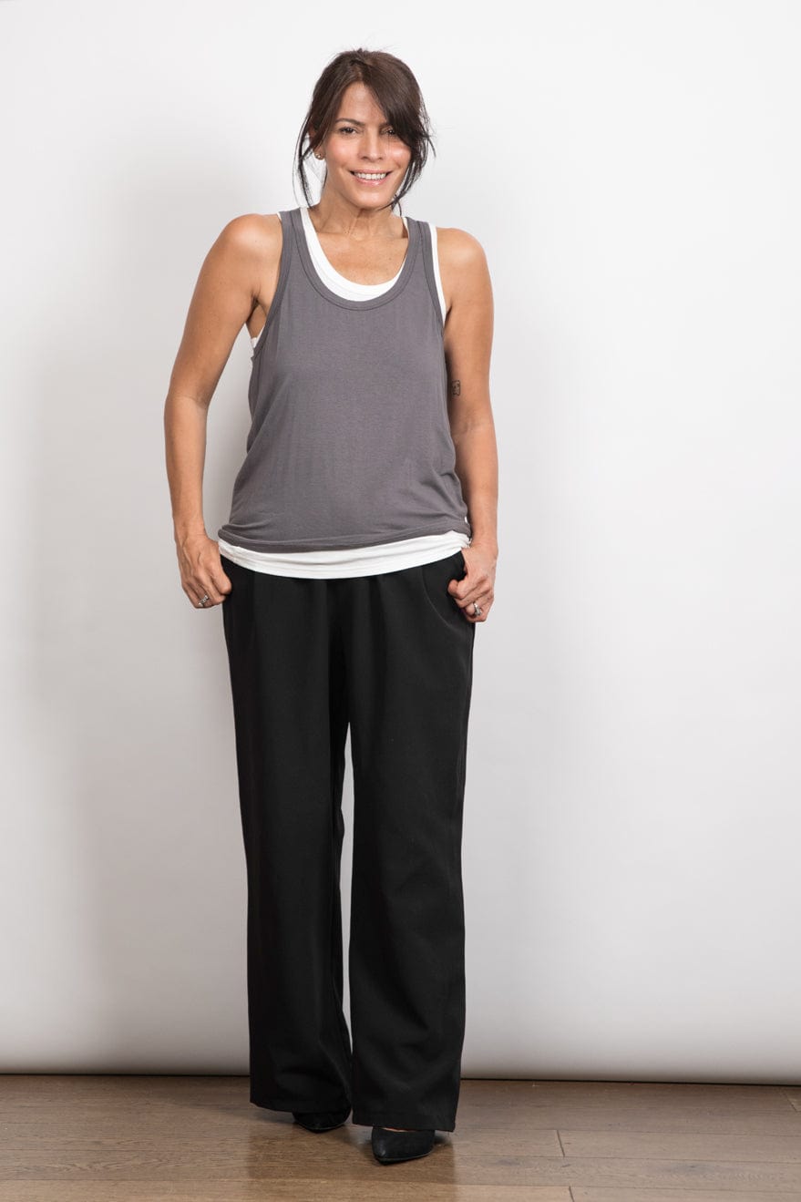 GUY גופיה אפור לבן