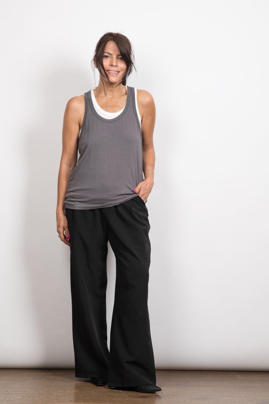 GUY גופיה אפור לבן