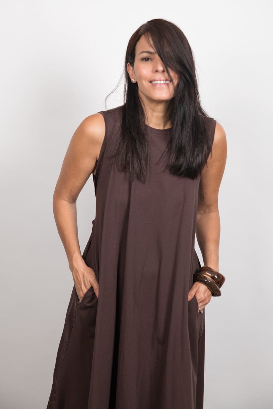 DOLEV שמלה חומה