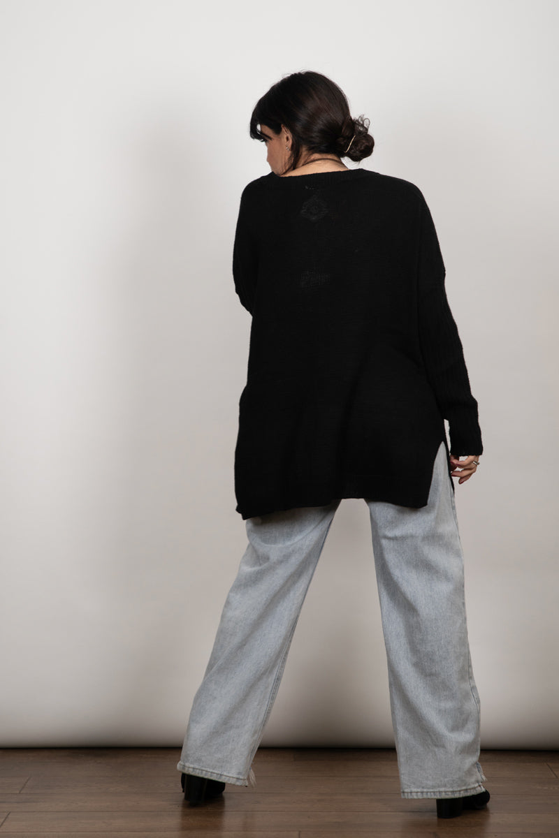 FROST v סריג אוברסייז שחור