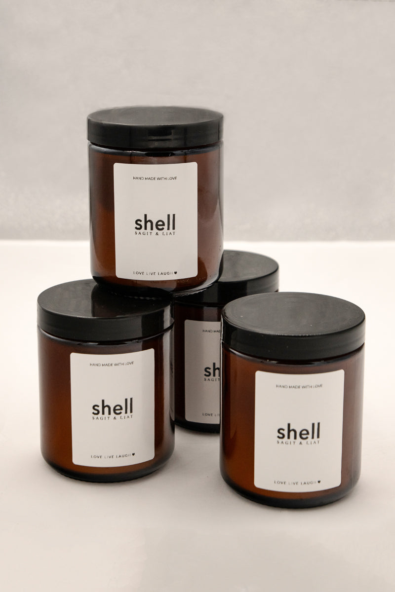 shell נר ניחוח אוקיינוס