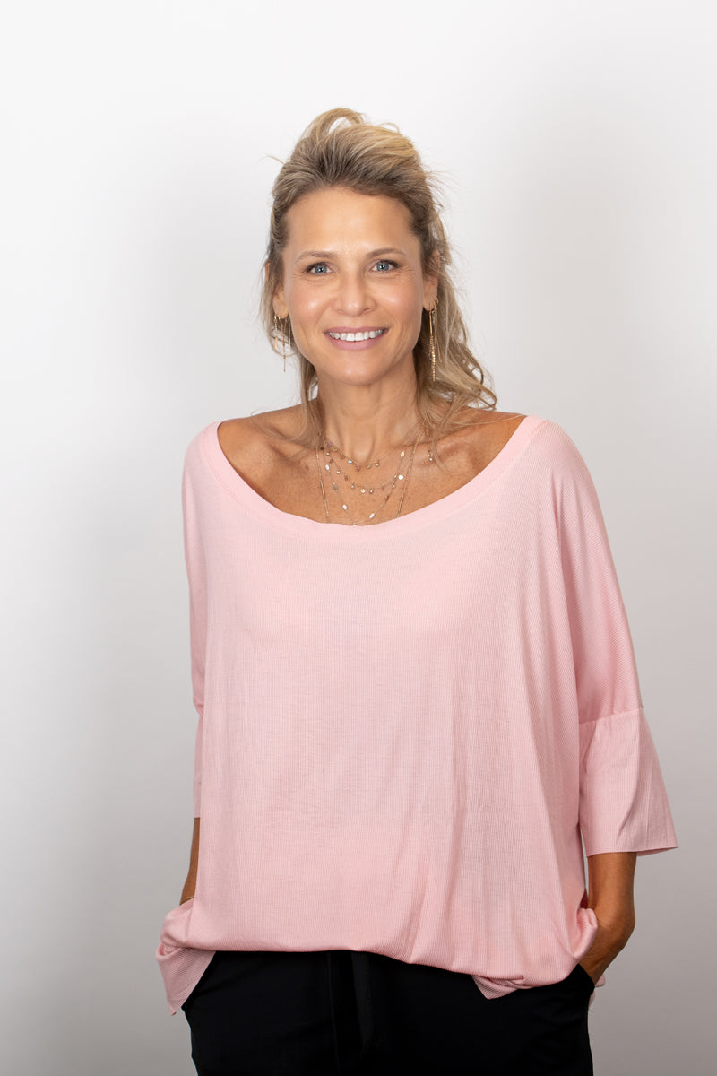 TOKYO חולצת אוברסייז ורודה