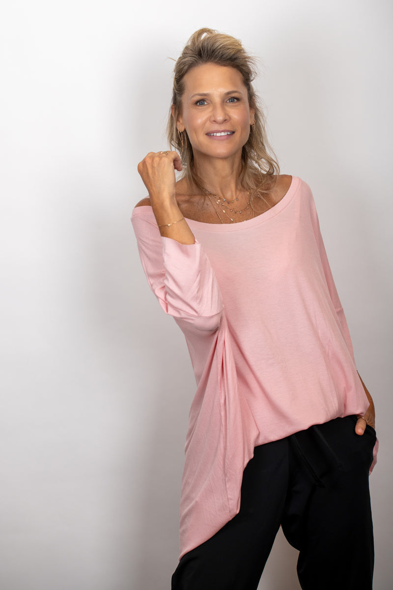 TOKYO חולצת אוברסייז ורודה