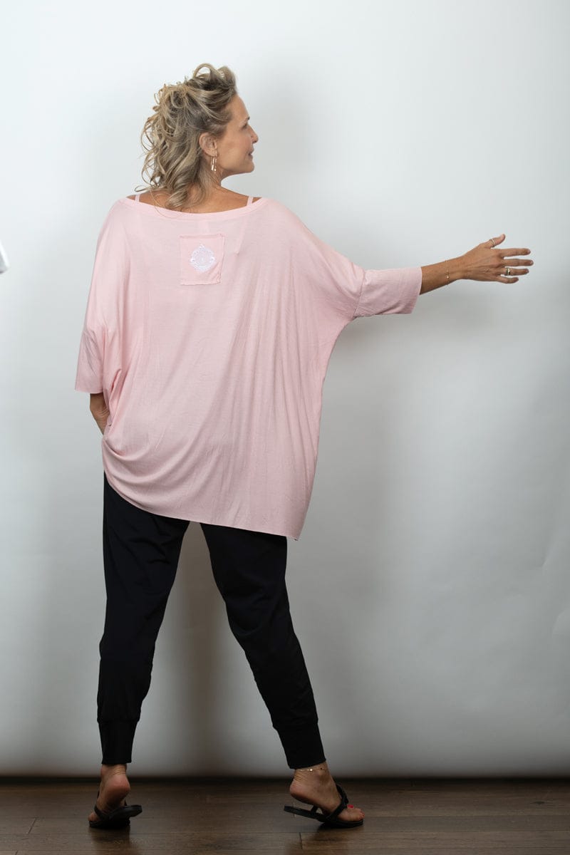 TOKYO חולצת אוברסייז ורודה