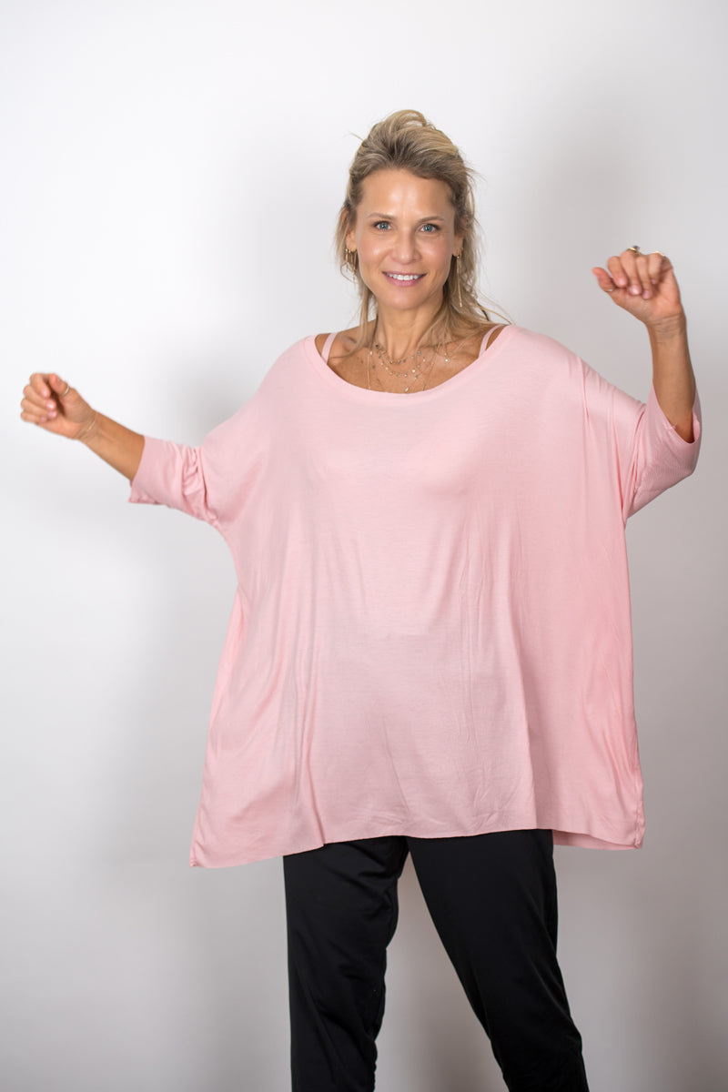 TOKYO חולצת אוברסייז ורודה