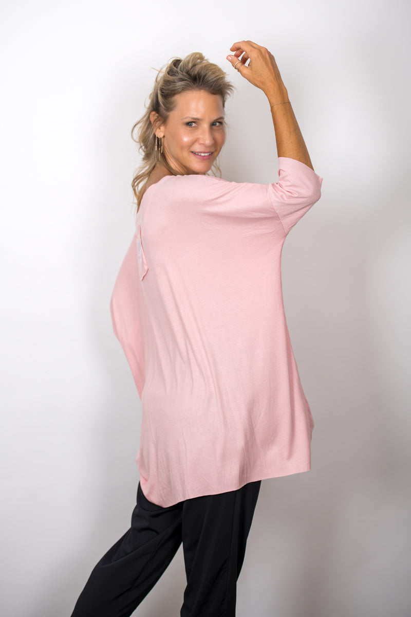 TOKYO חולצת אוברסייז ורודה