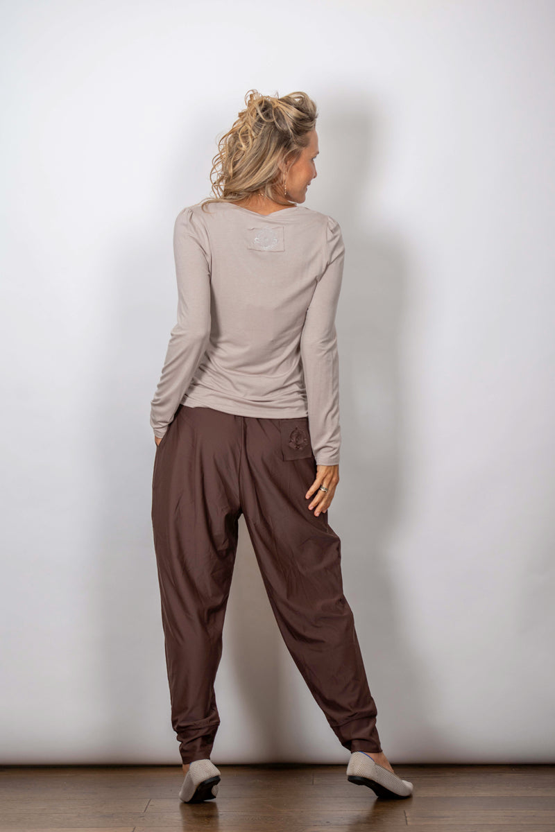 SAGIE  חולצה בייסיק קאמל