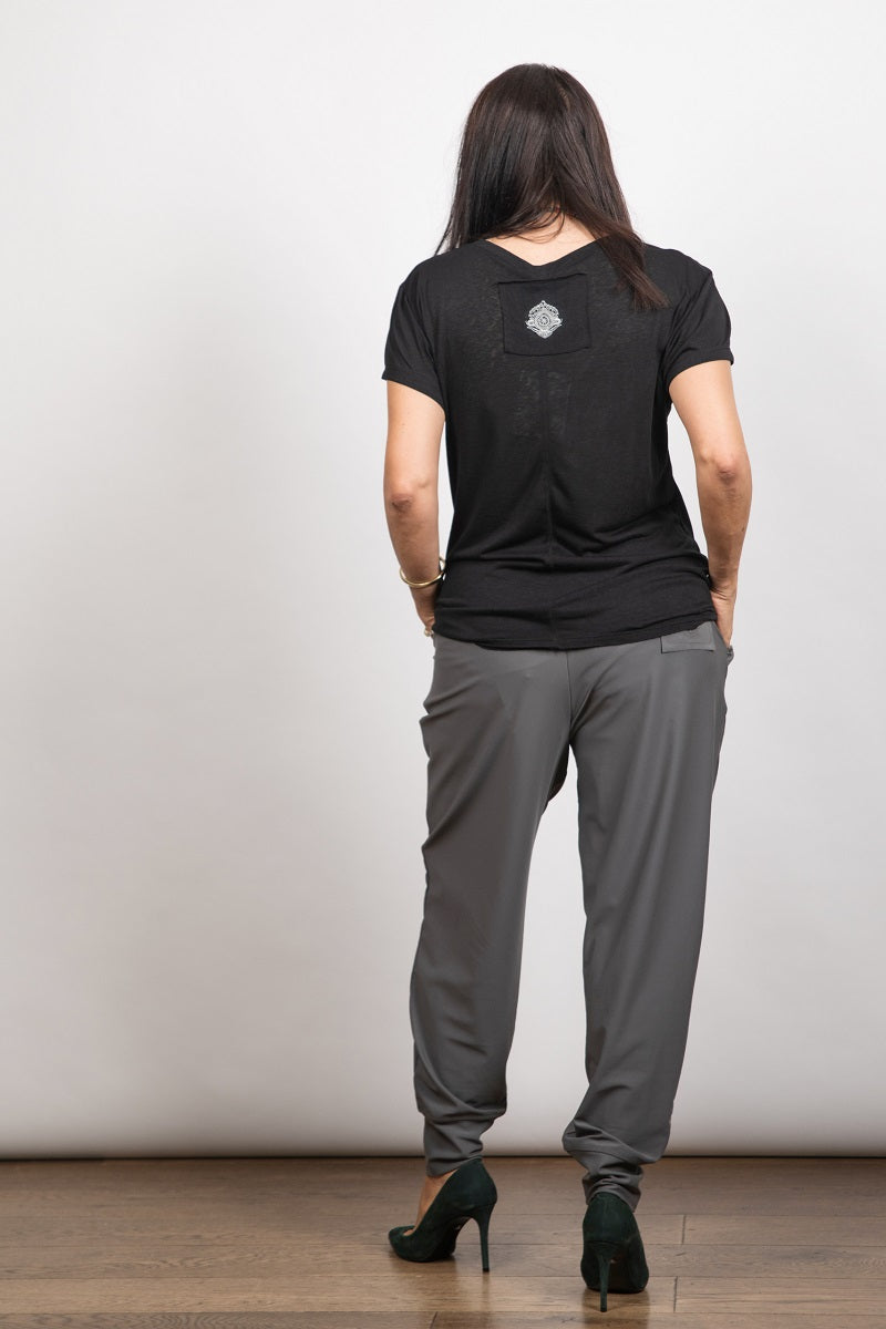 SHELL V חולצה בייסיק שחורה