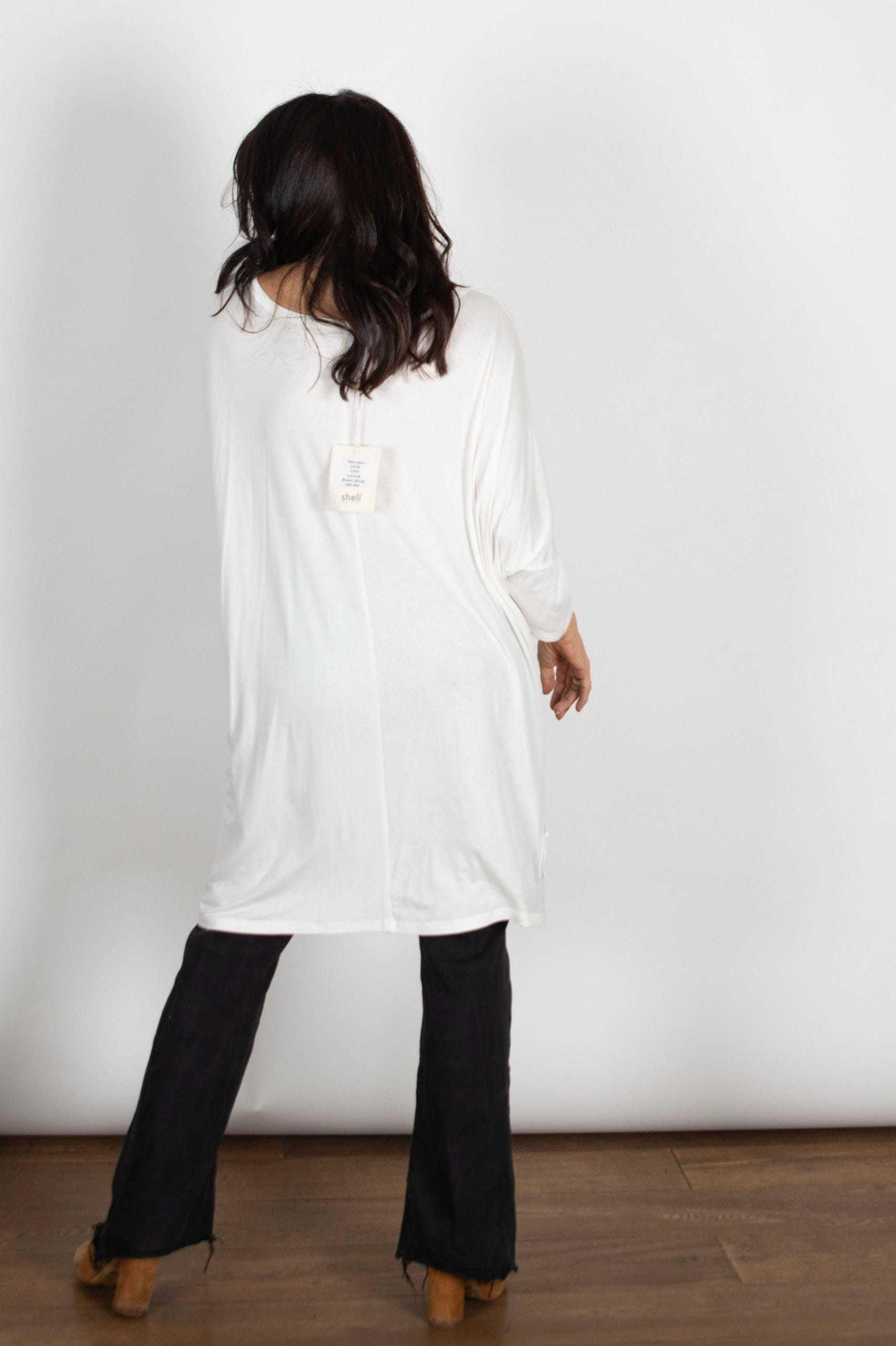 SAM חולצה אוברסייז לבנה