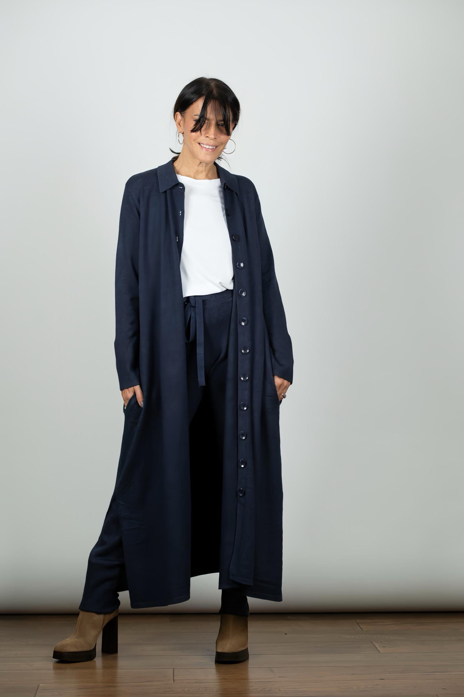 DRIFT מכנס סריג כחול