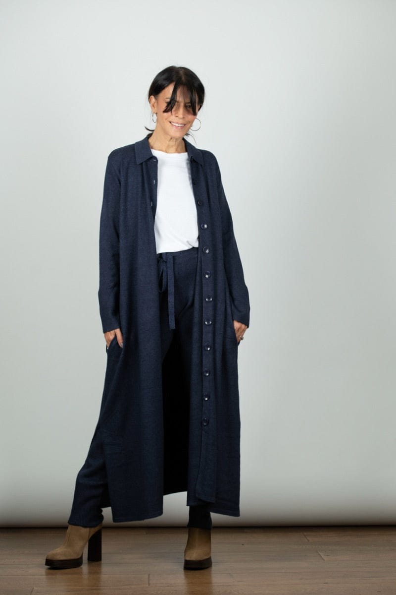 WHISPER שמלת סריג כחולה