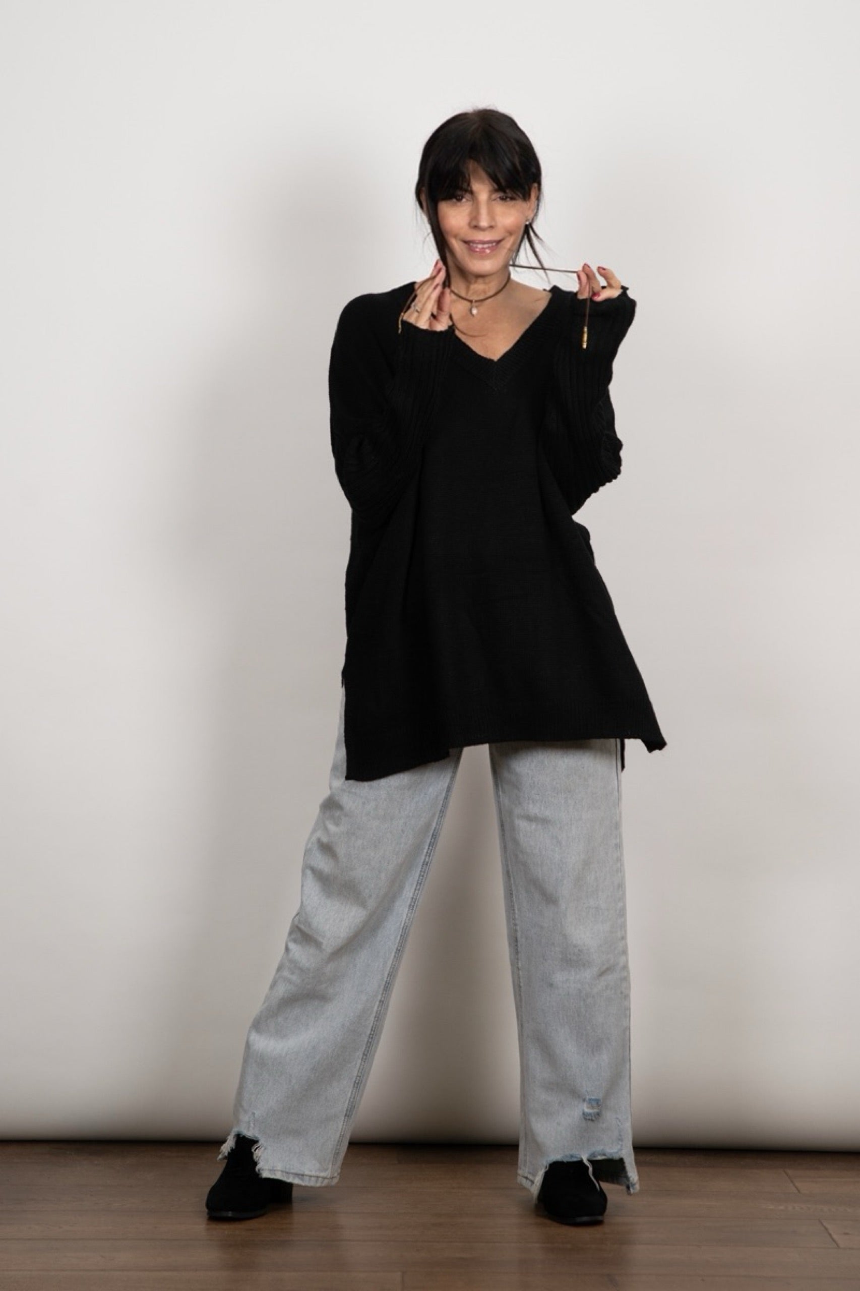 FROST v סריג אוברסייז שחור