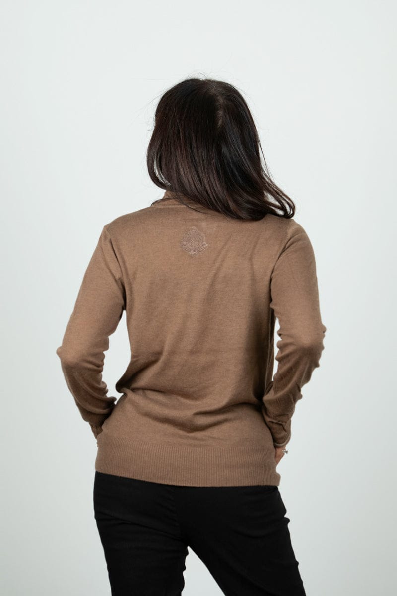 BLOOM סריג גולף חום