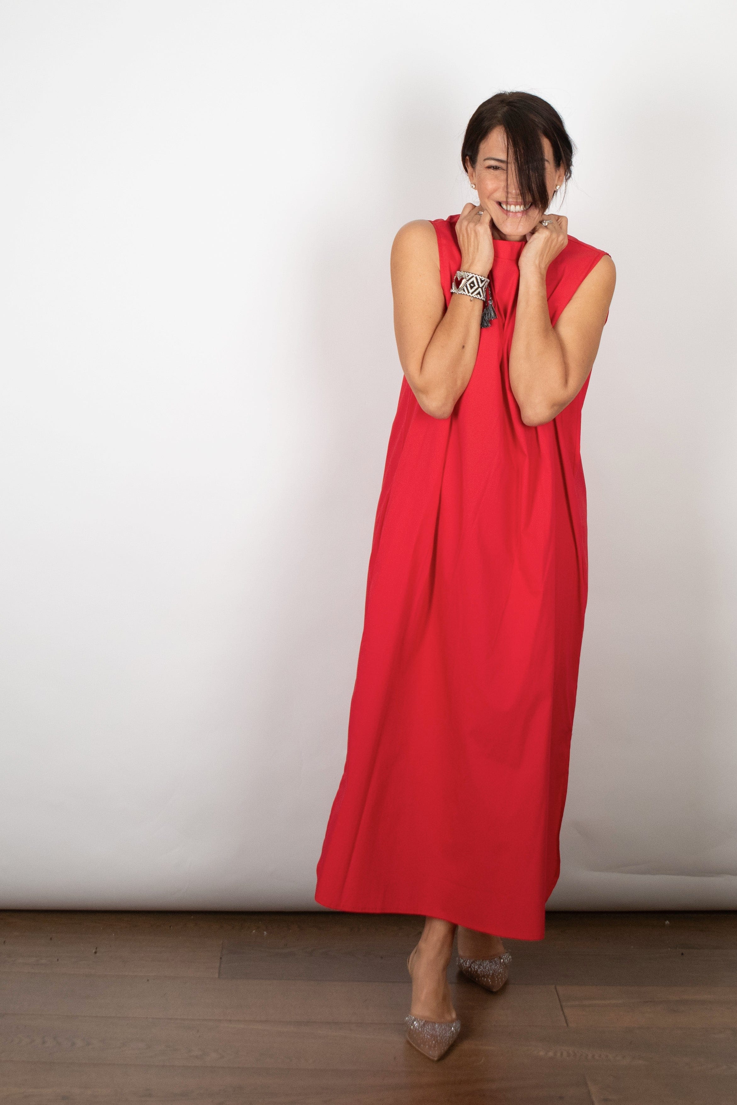 HOLIDAY  שמלה מקסי אדומה image 3