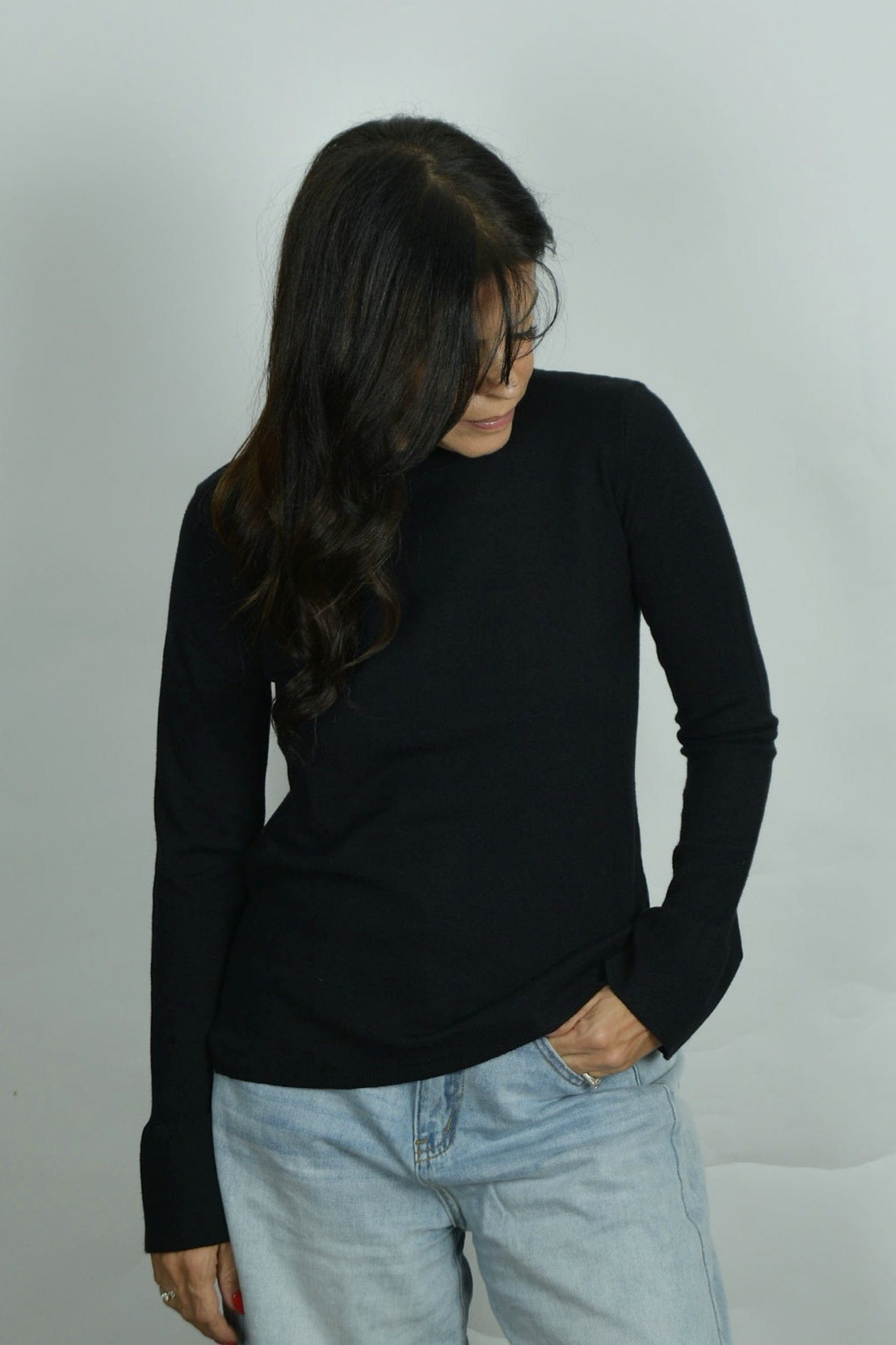 ARIANA סריג בייסיק שחור image 5