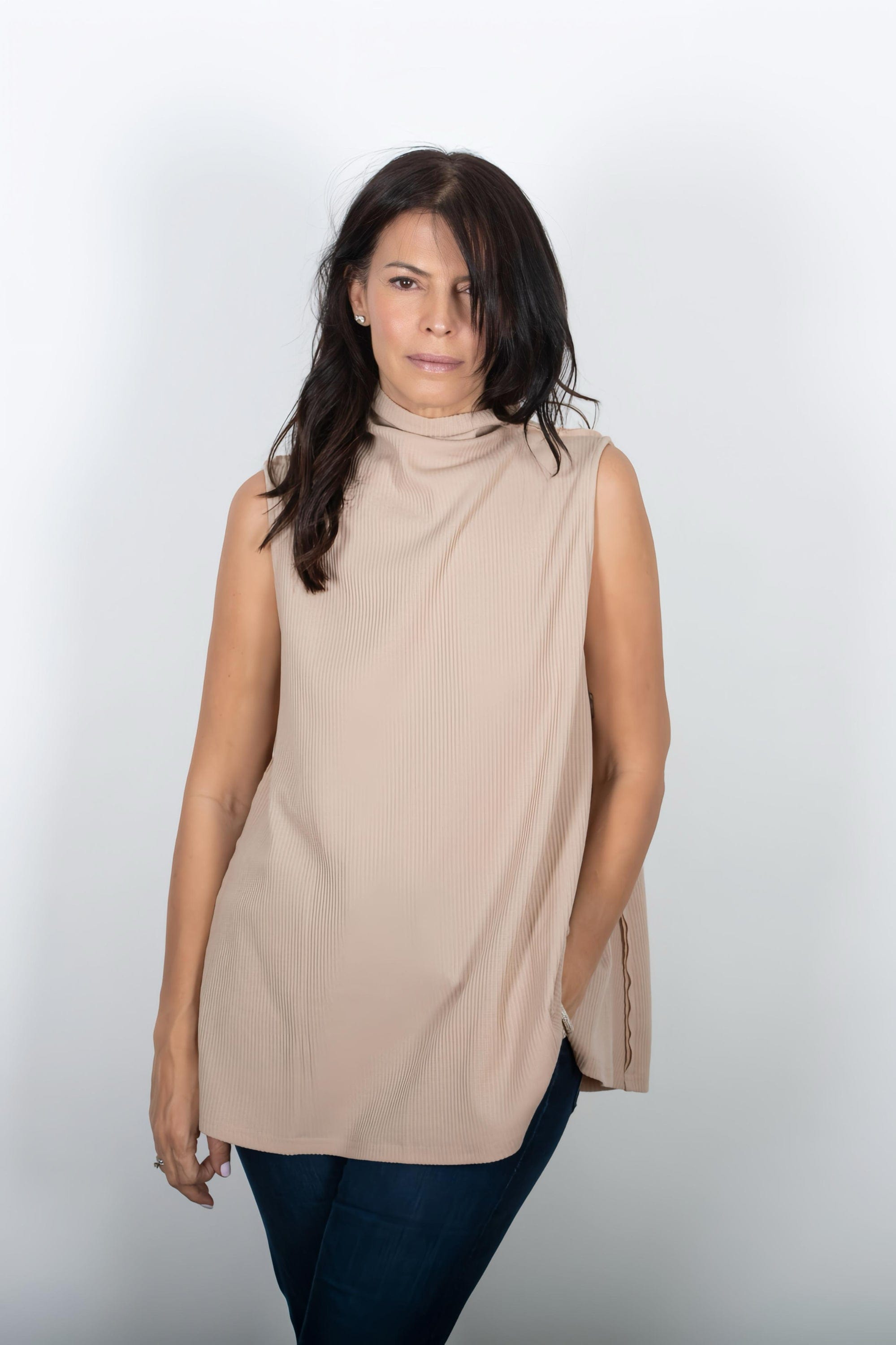 NOAM גופיית מיני גולף קאמל וופל image 9