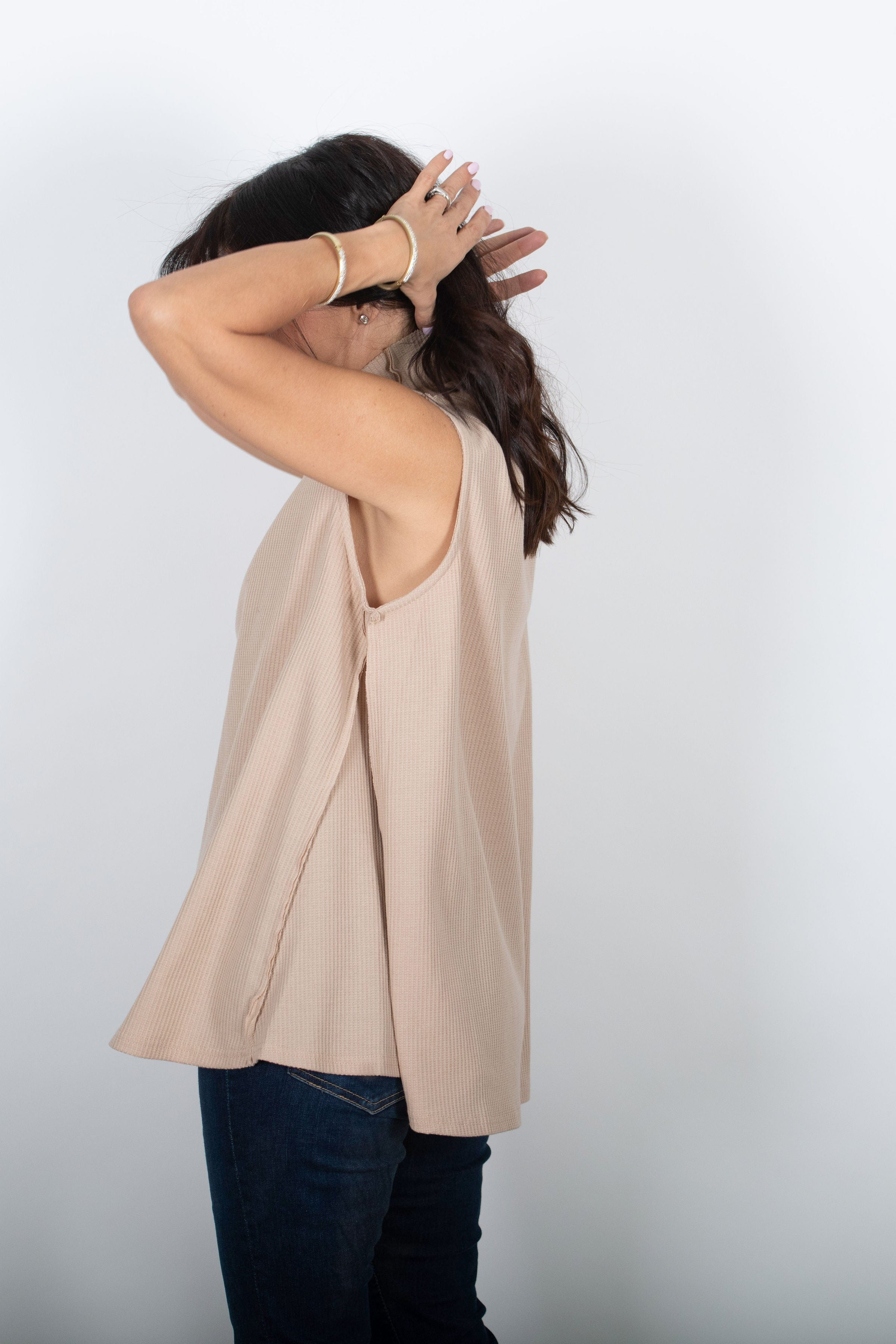 NOAM גופיית מיני גולף קאמל וופל image 8